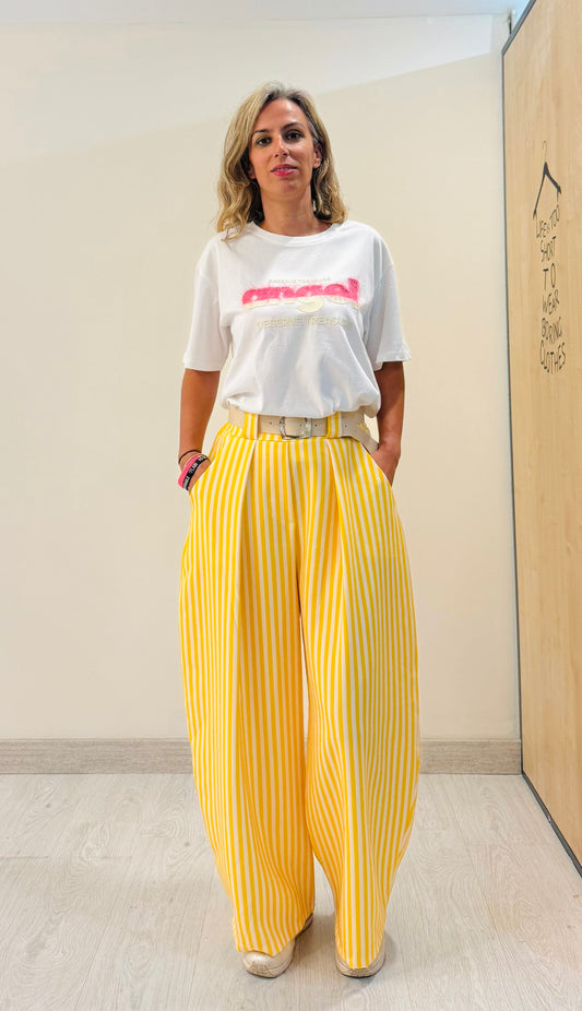PANTALÓN PALAZZO RAYAS