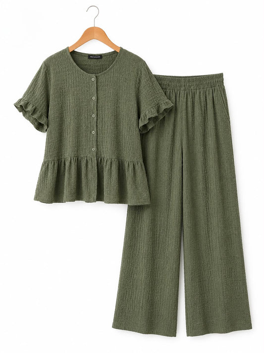 CONJUNTO TEXTURA OLIVA