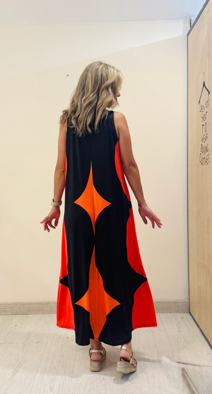 VESTIDO GEOMÉTRICO LICRA