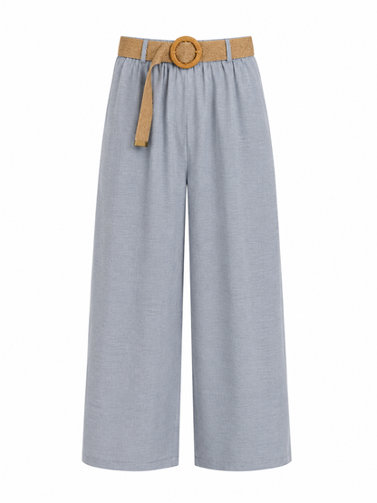 PANTALÓN VERANO BASIC gris/azulado