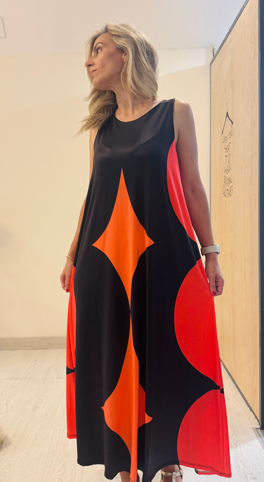 VESTIDO GEOMÉTRICO LICRA