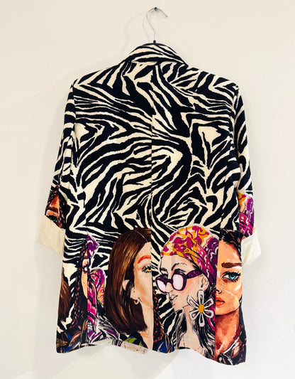 BLAZER MUJER ZEBRA