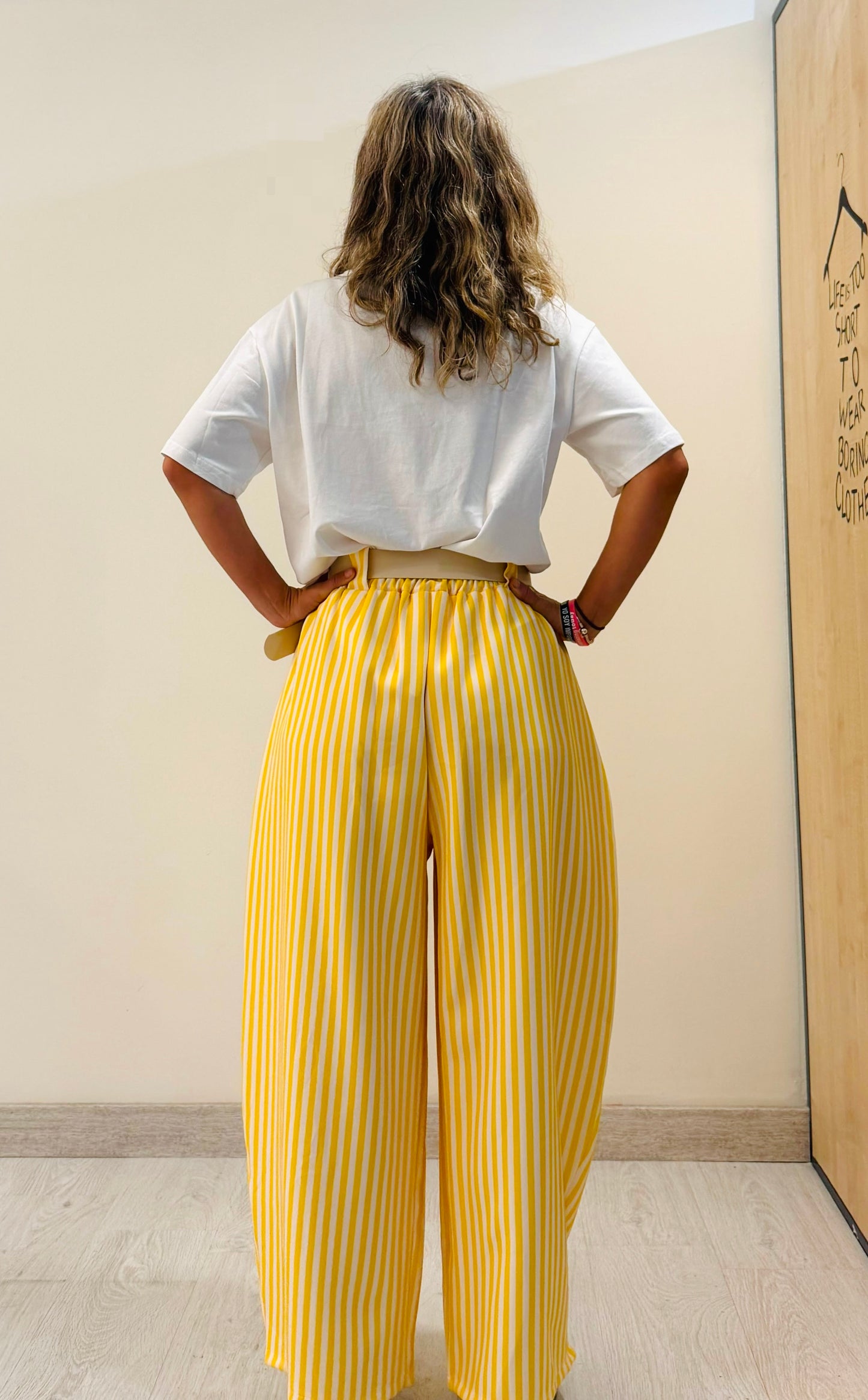 PANTALÓN PALAZZO RAYAS