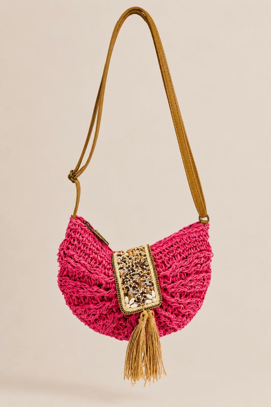 BOLSO RAFIA PINK
