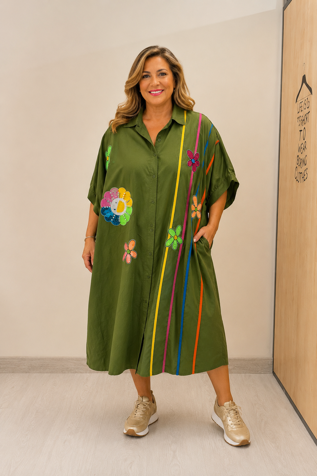 VESTIDO CAMISERO FLOWERS