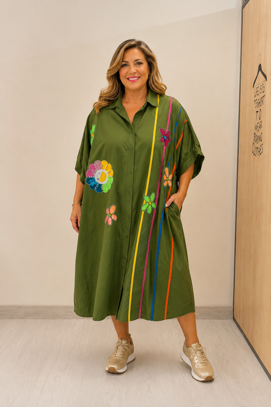 VESTIDO CAMISERO FLOWERS