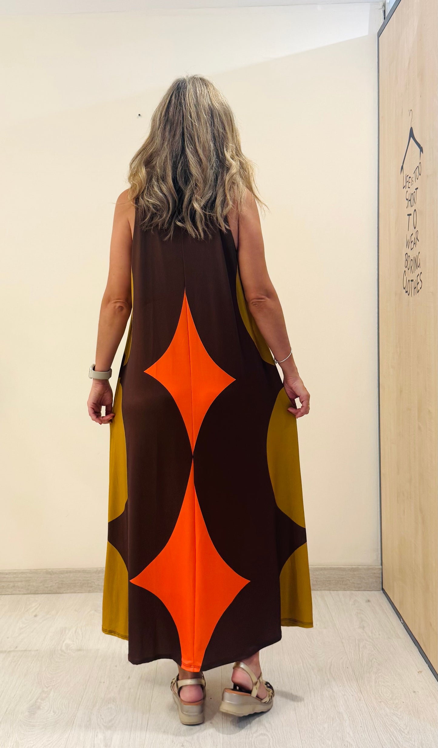 VESTIDO GEOMÉTRICO LICRA