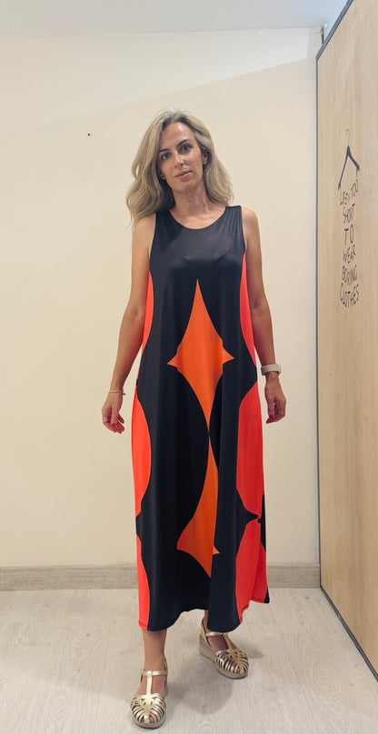 VESTIDO GEOMÉTRICO LICRA