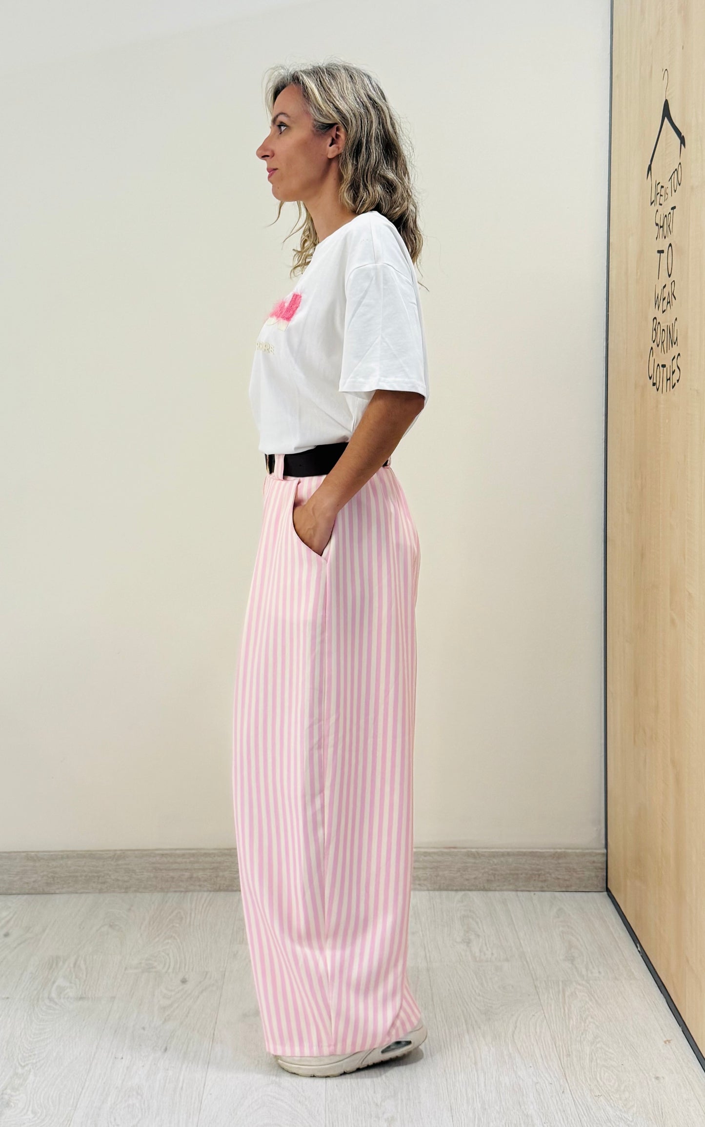 PANTALÓN PALAZZO RAYAS