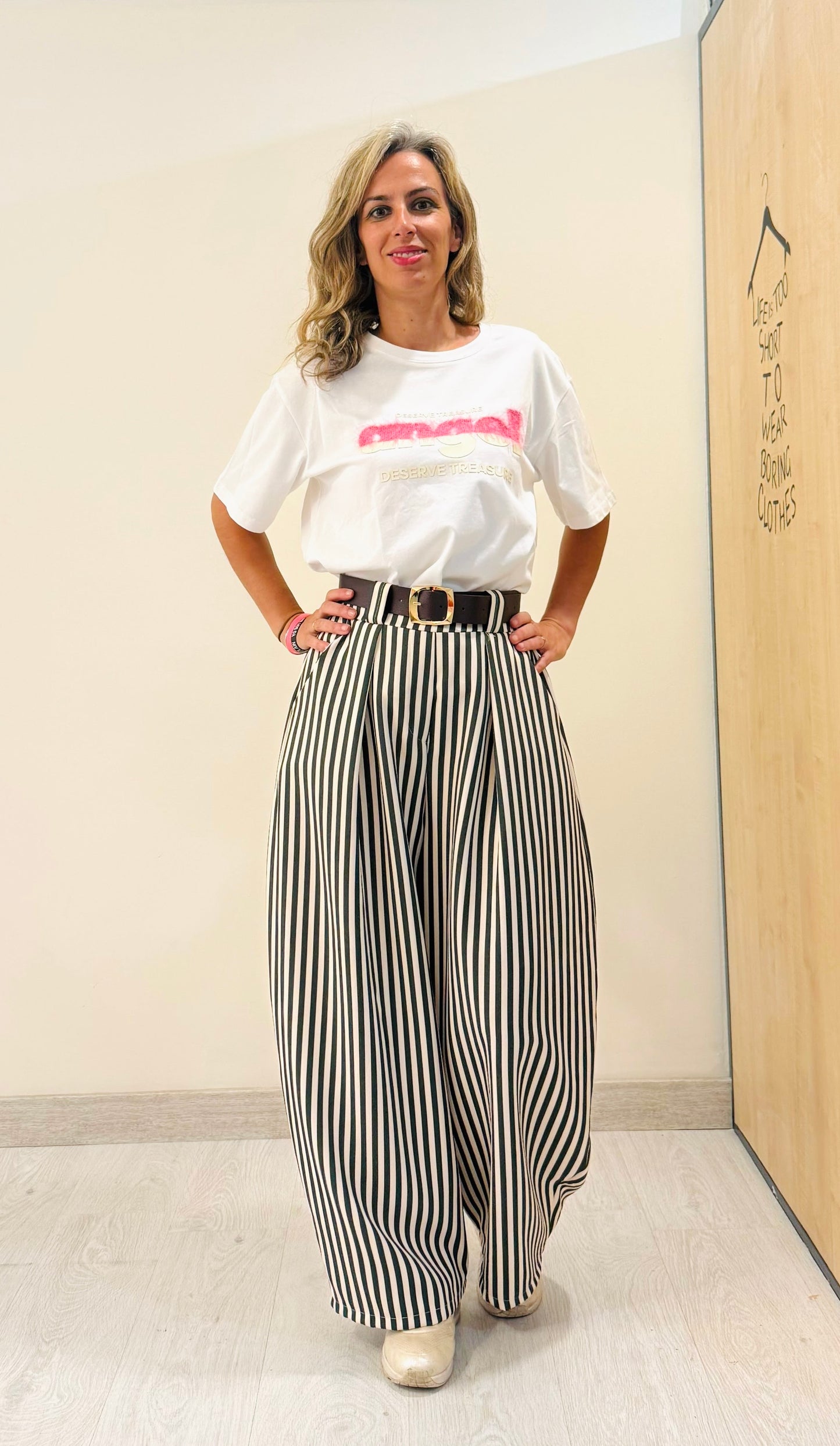 PANTALÓN PALAZZO RAYAS