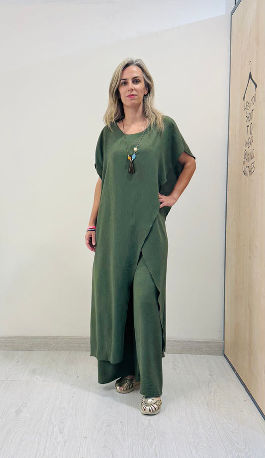 CONJUNTO VERANO FLUIDO VERDE