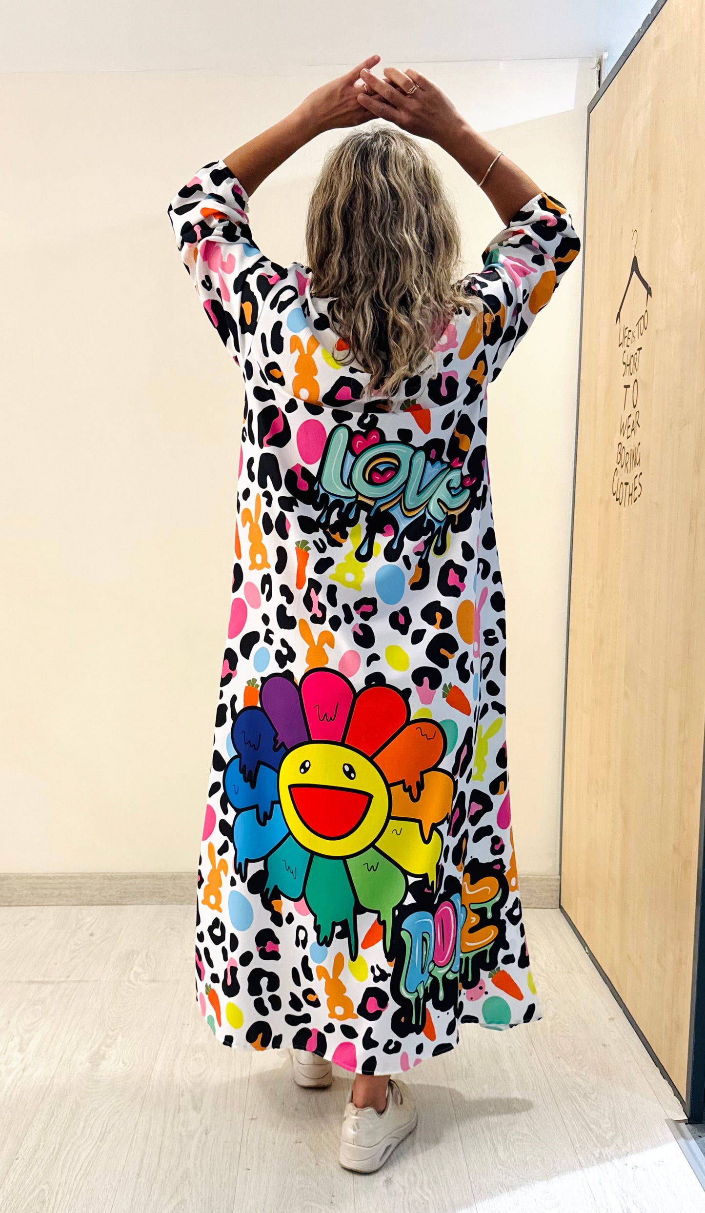 VESTIDO MAXI POP ART SMILE