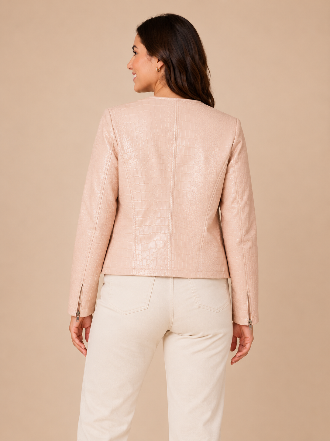 CHAQUETA CROCO ROSE