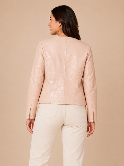 CHAQUETA CROCO ROSE