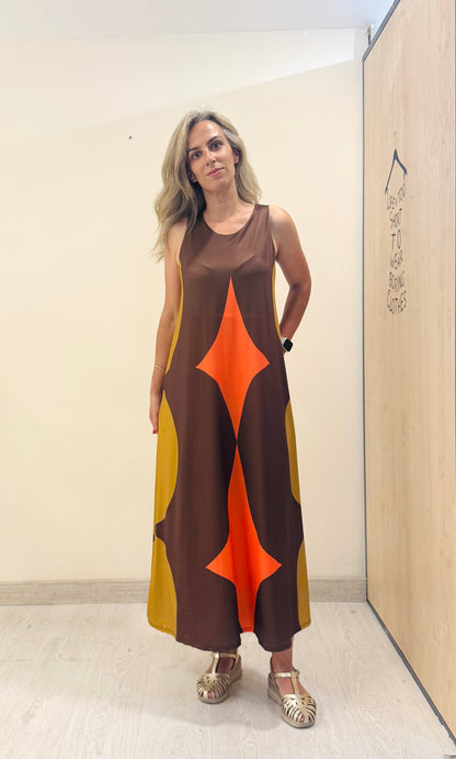 VESTIDO GEOMÉTRICO LICRA