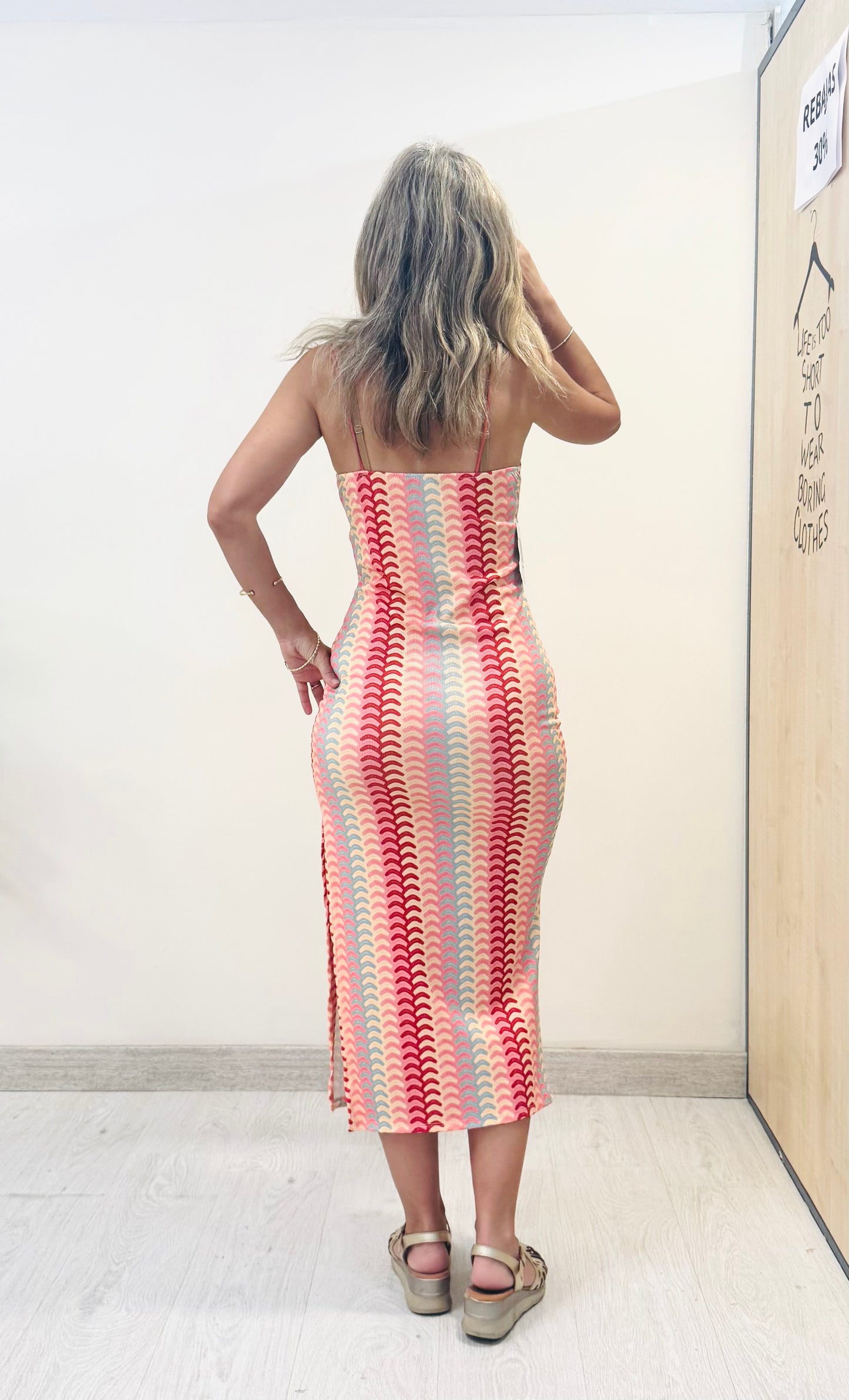 VESTIDO MIDI ELÁSTIC