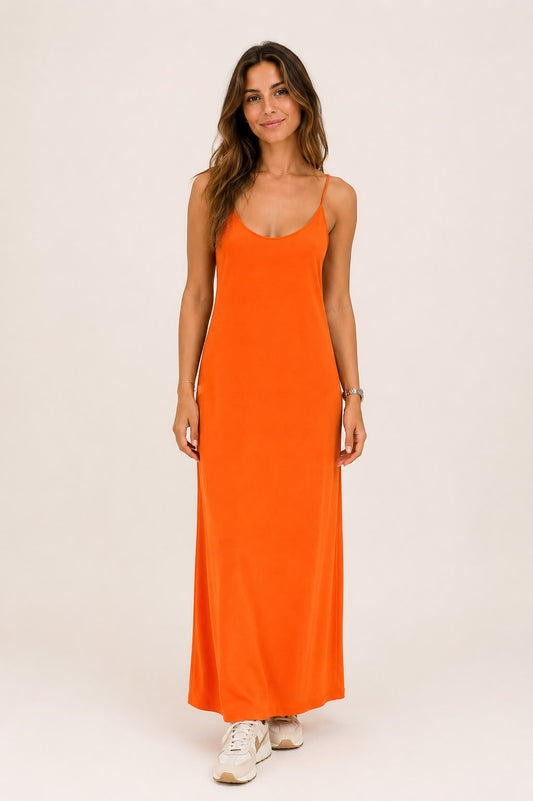 VESTIDO BÁSICO NARANJA