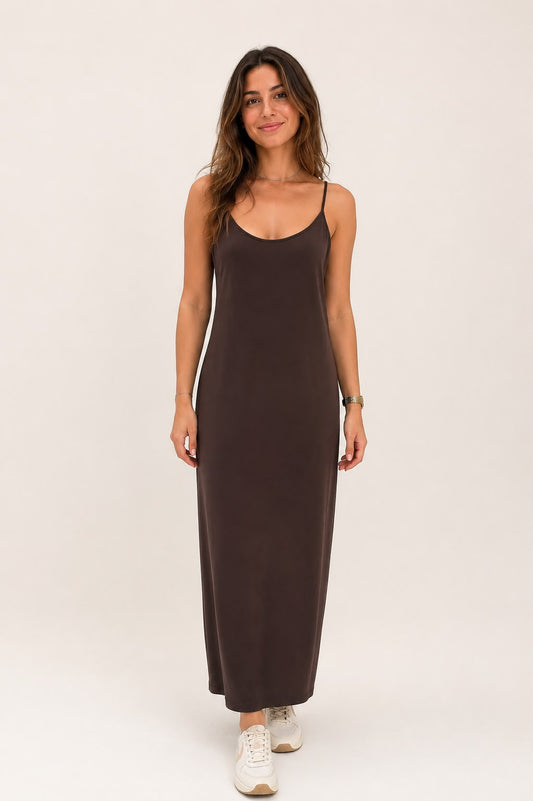 VESTIDO BÁSICO CHOCOLATE