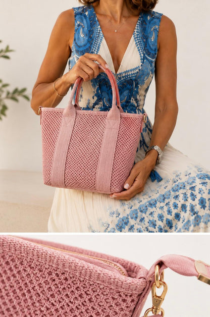 BOLSO TOTE ROSA